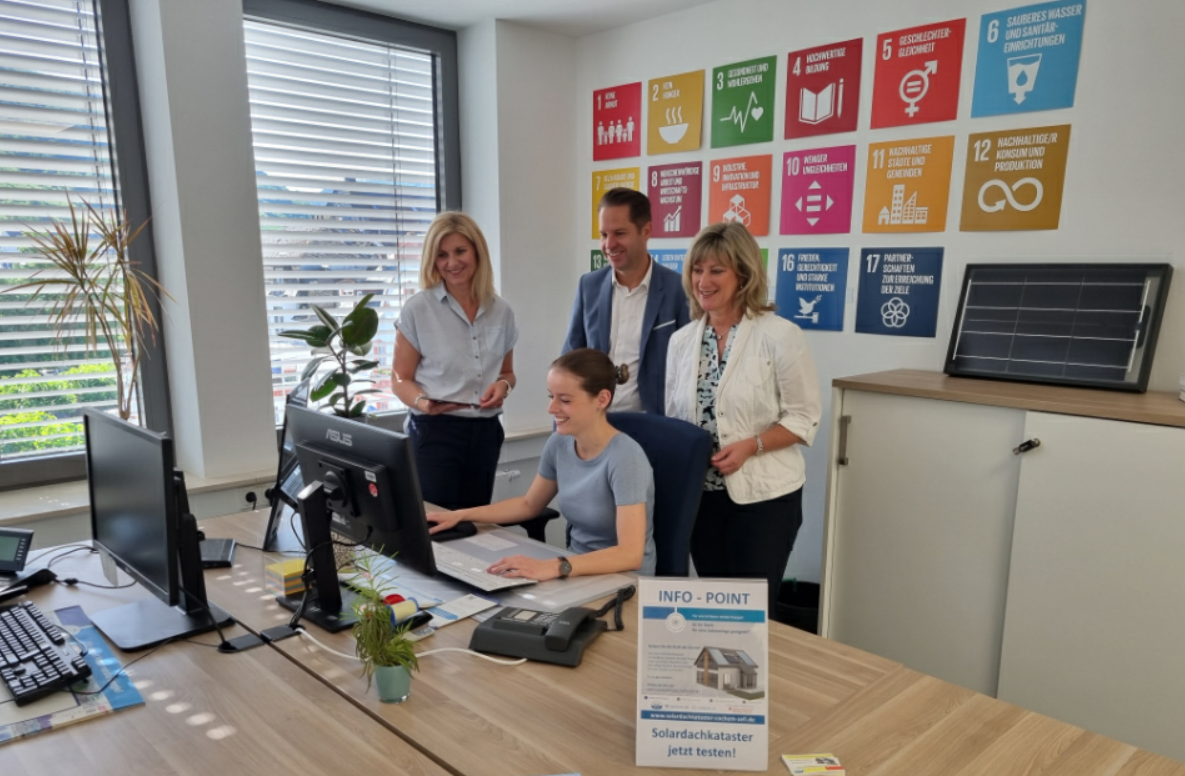 v.l.n.r.: Nicole Jobelius-Schausten, Dirk Barbye, Stella-Marie Benz, Anke Beilstein