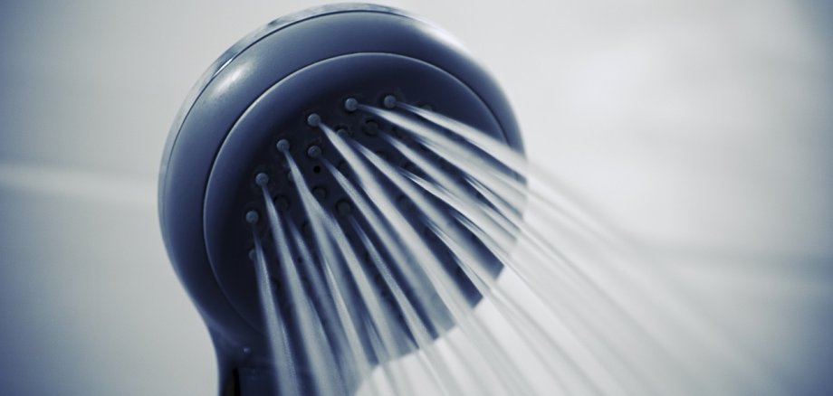 Duschkopf mit Wasserstrahl