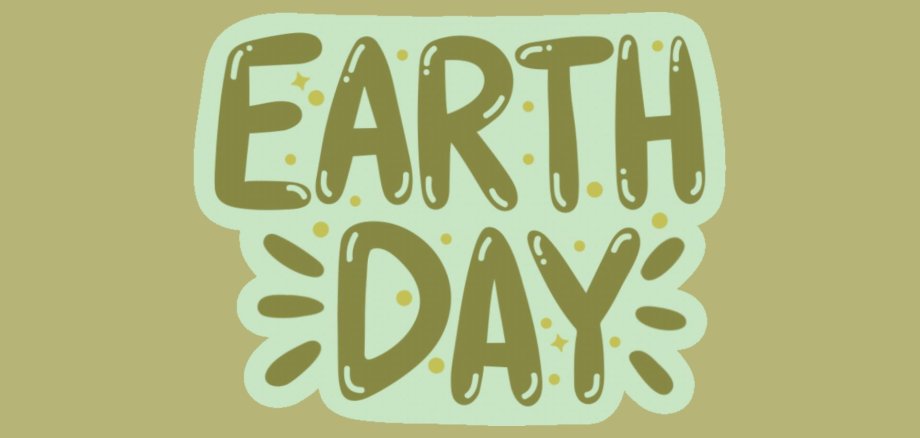 Grüne Schrift: Earth Day