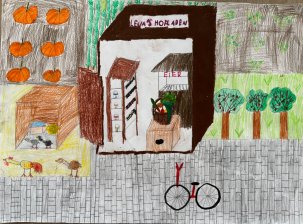 Foto vom gemalten Bild der Zweitplatzierten Lena