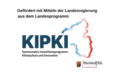 Gefördert mit Mitteln der Landesregierung aus dem Landesprogramm KIPKI: Kommunales Investitionsprogramm Klimaschutz und Innovation