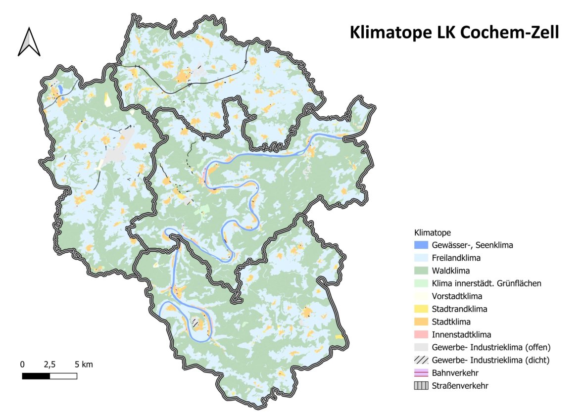 Klimatope im LK Cochem-Zell