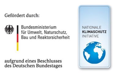 Gefördert durch Bundesministerium für Umwelt, Naturschutz, Bau und Reaktorsicherheit aufgrund eines Beschlusses des Deutschen Bundestages; Nationale Klimaschutzinitiative